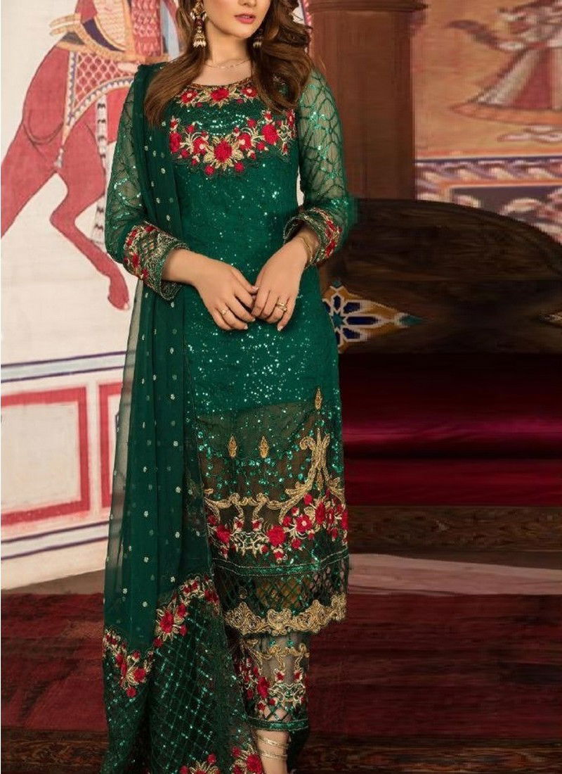 KHAYYIRA Fancy Festive Wear Heavy Georgette With Heavy Embroidery work Pakistani Salwar Suits Collection